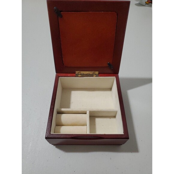 Vintage Cat Wood Jewelry Trinket Box - Picture 3 of 8